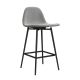 Counter Stool Grey Velvet