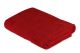  Serviette de bain liteau à trois lignes brodées Sicco 70 x 140 cm 100% Coton Rouge