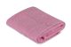 Serviette de toilette liteau à trois lignes brodées Sicco 30 x 50 cm 100% Coton Rose