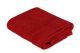 Serviette de toilette liteau à trois lignes brodées Sicco 30 x 50 cm 100% Coton Rouge