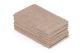 Set de 6 serviettes de toilette liteau à trois lignes brodées Sicco 30 x 50 cm 100% Coton Beige