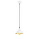 Suspension dôme Eli D19cm Métal Blanc