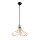 Suspension filaire dôme incurvé Ironsign D41cm Métal Noir et Or rose