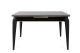 Table à mangé extensible Alnilam Métal Noir et Bois Anthracite avec bordure Or