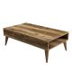 Table basse design Oviva L105cm Bois foncé