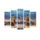 Tableau pentaptyque Atos Motif Pont de Big Ben