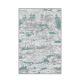 Tapis Caelan 120x180cm Motif Abstrait Blanc, Gris et Vert