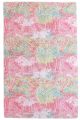 Tapis de couloir Yigit 120x150cm Velours Motif Abstrait Rose