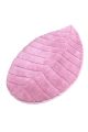 Tapis de salle de bain feuille Silva 60x100cm Rose