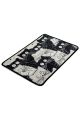 Tapis de salle de bain Kittymia 40x60cm Motif chats Noir et Blanc