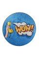 Tapis de salle de bain rond Yesinis D100cm Velours Motif Pop-art WOW