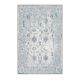 Tapis Lauriel 100x150cm Motif Arabesque vieillie Bleu et Beige