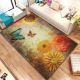 Tapis Mirina 120x180cm Motif Fleurs et papillons