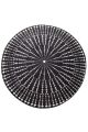 Tapis ronde Altah D100cm Motif illusion optique Noir et Blanc