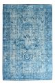 Tapis Tifawt 120x180cm Velours Motif Antique vieille Bleu