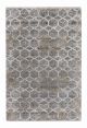 Tapis Vuk 80x150cm Motif Géométrique Gris, beige et Tache Marron