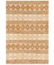 Tapis Yerbol 120x180cm 100% Jute Motif Ethnique Beige et Caramel