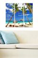 Triptyque Fabulosus L50xH70cm Motif Plage et cocotiers ombrelles