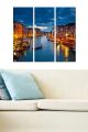 Triptyque Fabulosus L50xH70cm Motif Scénique Grand Canal de Venise