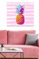 Triptyque Fabulosus L70xH50cm Motif Conceptuel, ananas coloré d'Andy Warhol