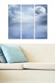 Triptyque Fabulosus L70xH50cm Motif Firmament Nuances de bleu