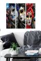 Triptyque Fabulosus L70xH50cm Motif Masques carnaval