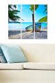 Triptyque Fabulosus L70xH50cm Motif Paradis tropical