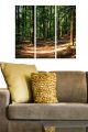 Triptyque Fabulosus L70xH50cm Motif Sous bois verdoyant