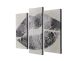 Triptyque Scaenicos L20xH45cm Motif Bisou Noir et Blanc crème