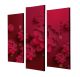 Triptyque Scaenicos L20xH45cm Motif Fleur de lotus Rouge